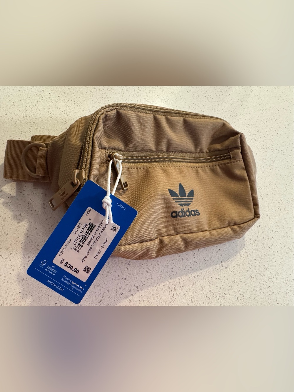 adidas Originals for All Waist Pack, Cardboard Brown. Brand New.